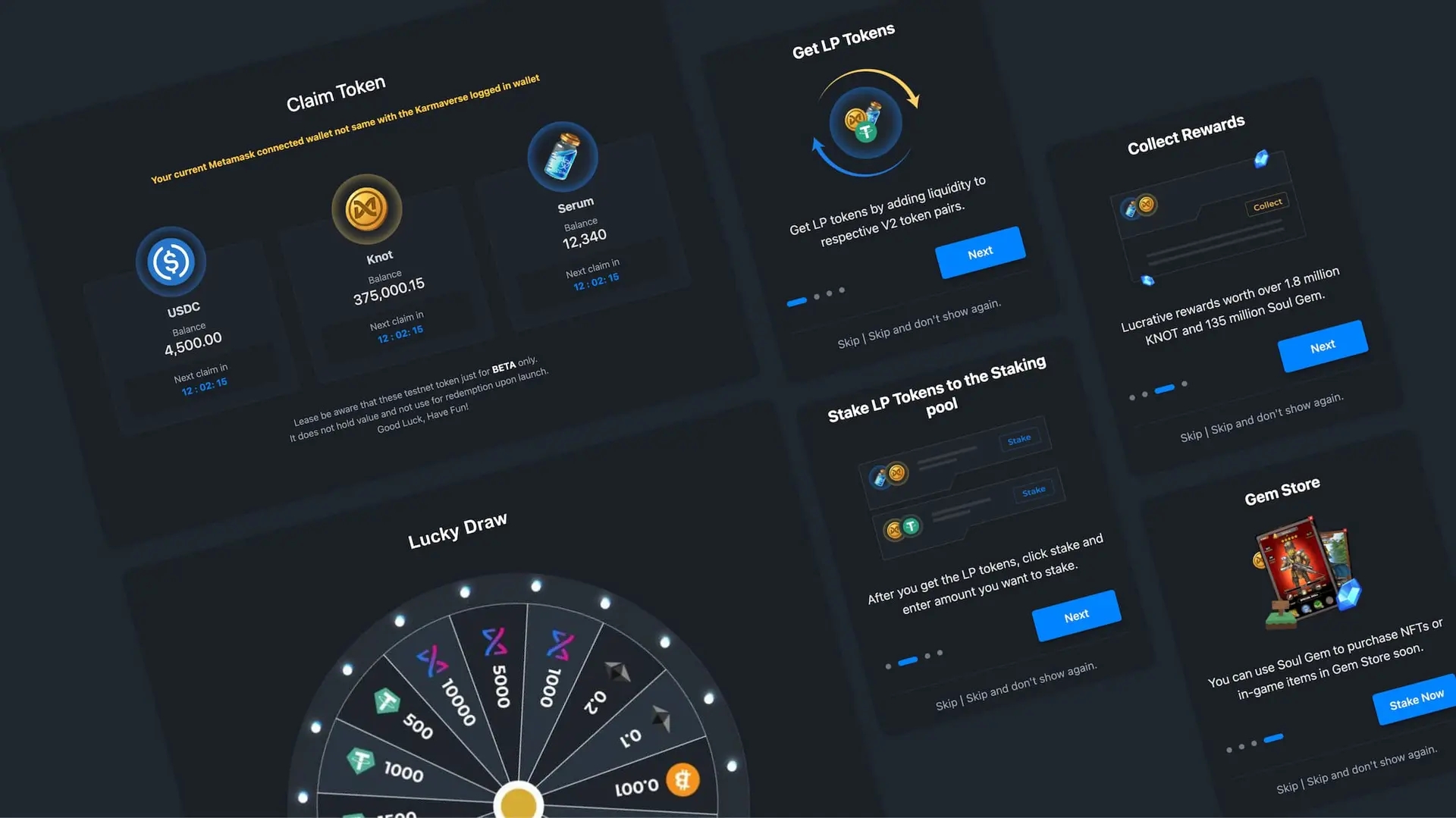 NFT marketplace gallery screen